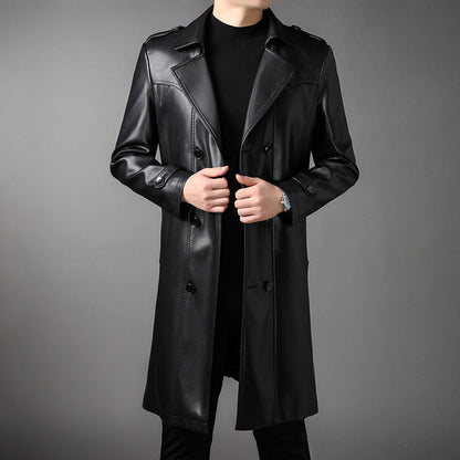 Men's classic formal long jacket