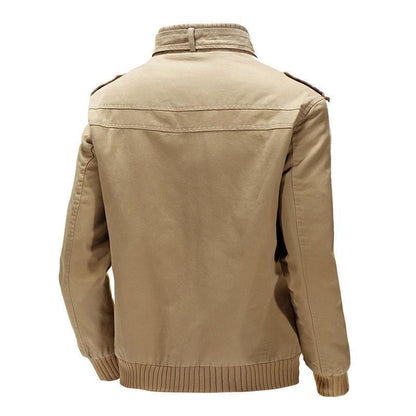 Men's military-inspired flight jacket