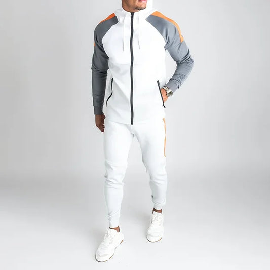 Men's casual tracksuit with contrast colors