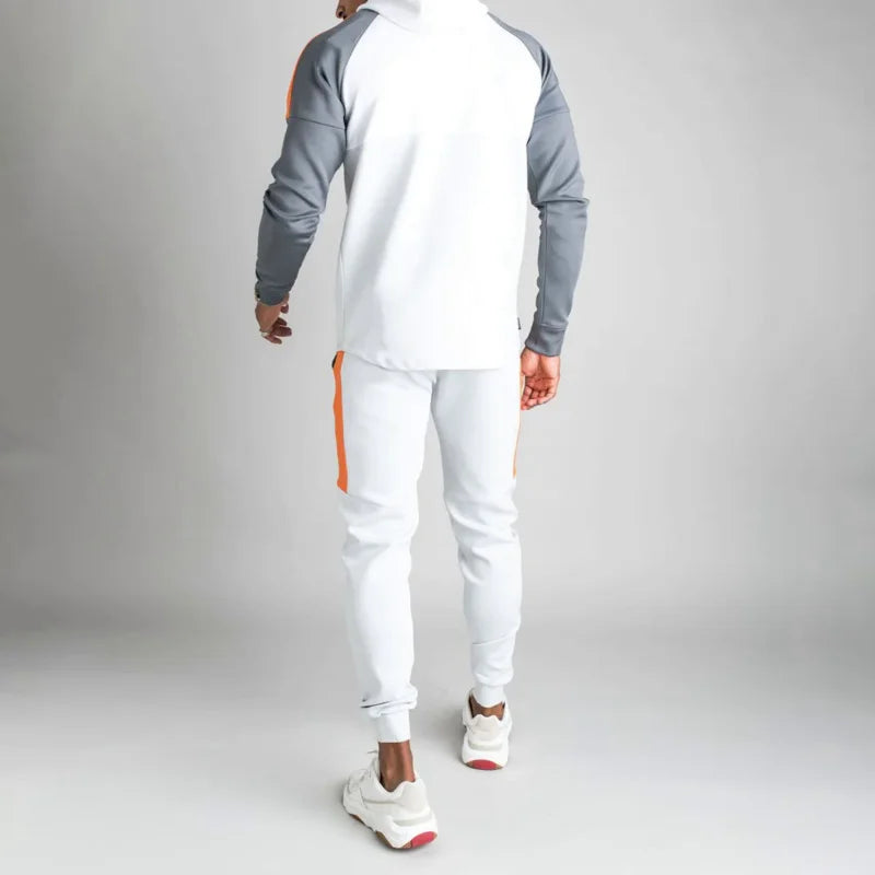 Men's casual tracksuit with contrast colors