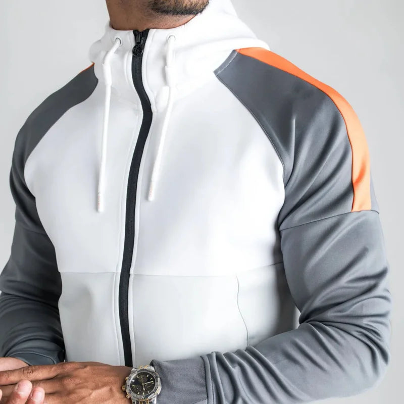 Men's casual tracksuit with contrast colors