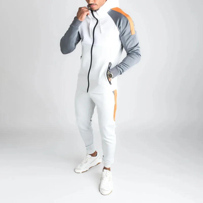 Men's casual tracksuit with contrast colors