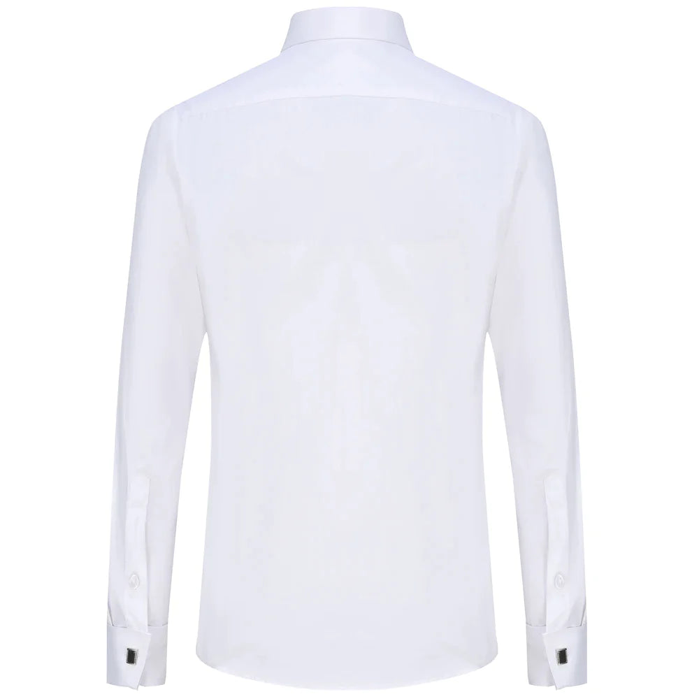 Men’s Dress Shirt - Classic Spread Collar - French Cuffs - Formal Business Wear