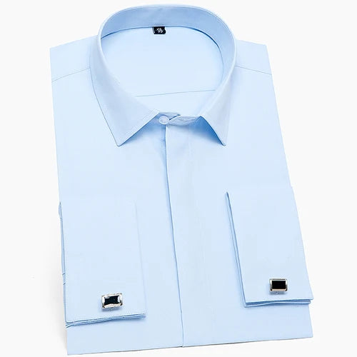 Classic formal polo long sleeve shirt for men