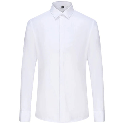 Men’s Dress Shirt - Classic Spread Collar - French Cuffs - Formal Business Wear