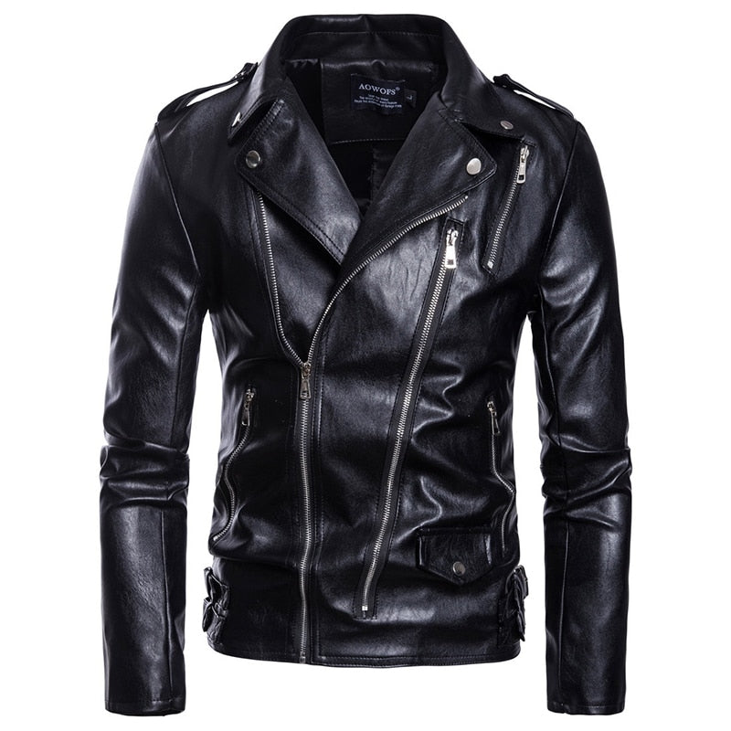 Stylish men's motorcycle jacket