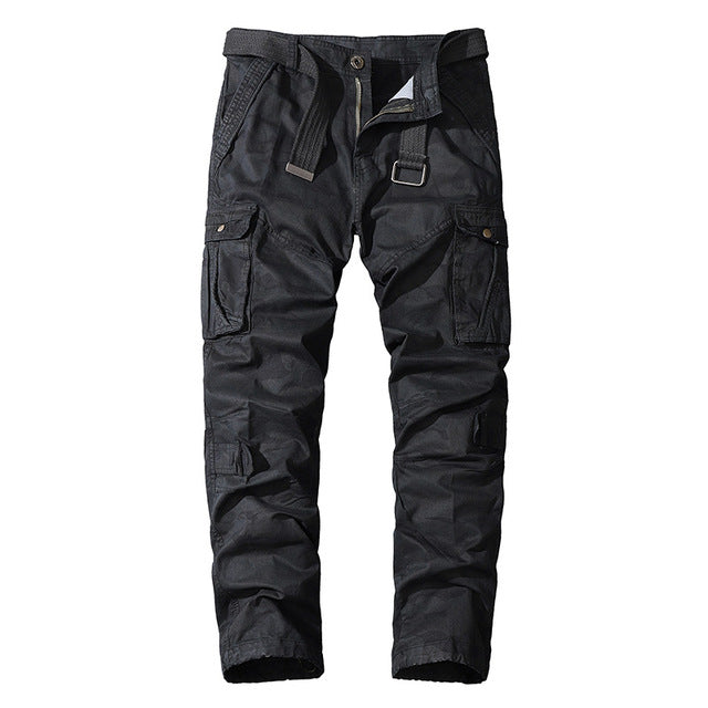 Men's tactical cargo pants with multiple pockets