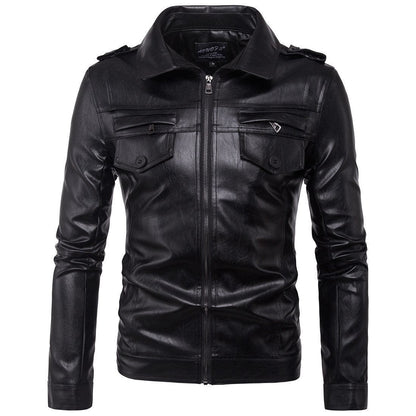 Retro lapel windproof jacket for men