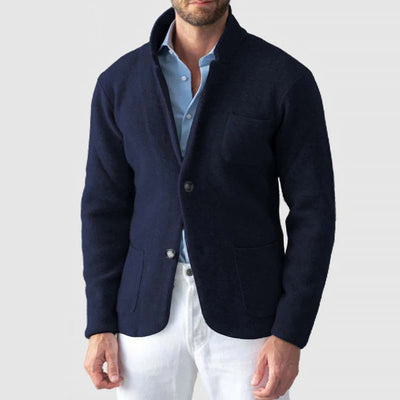 Men's standard collar vintage cardigan