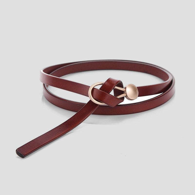 Women's leather belt