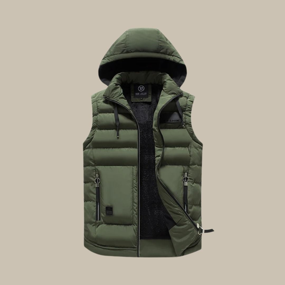 Stylish Quilted Vest with Removable Hood | Lightweight and Comfortable
