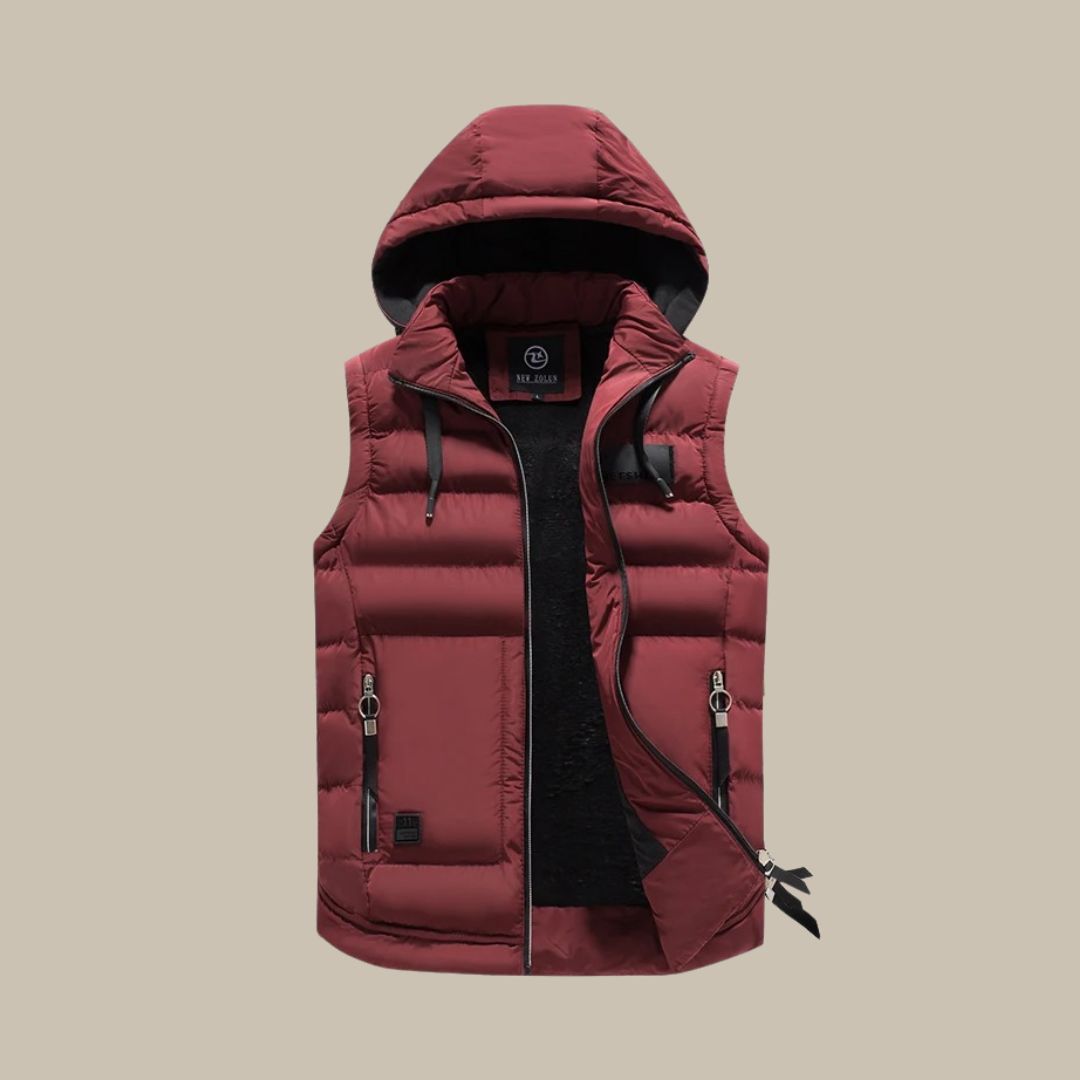 Stylish Quilted Vest with Removable Hood | Lightweight and Comfortable
