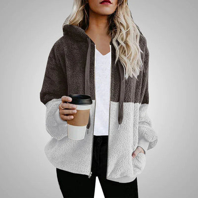 Fluffy Teddy Vest with Hood | Cozy Polyester Winter Jacket