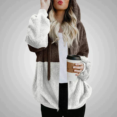 Fluffy Teddy Vest with Hood | Cozy Polyester Winter Jacket
