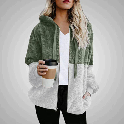 Fluffy Teddy Vest with Hood | Cozy Polyester Winter Jacket