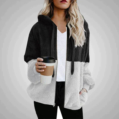 Fluffy Teddy Vest with Hood | Cozy Polyester Winter Jacket