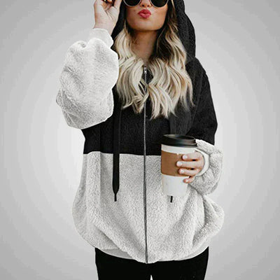 Fluffy Teddy Vest with Hood | Cozy Polyester Winter Jacket