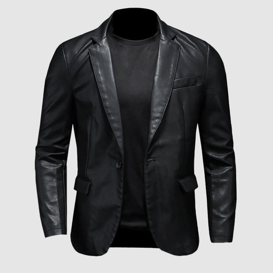 Men's Emeser raw leather jacket