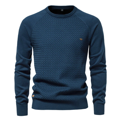 Men's knitted crew neck sweater