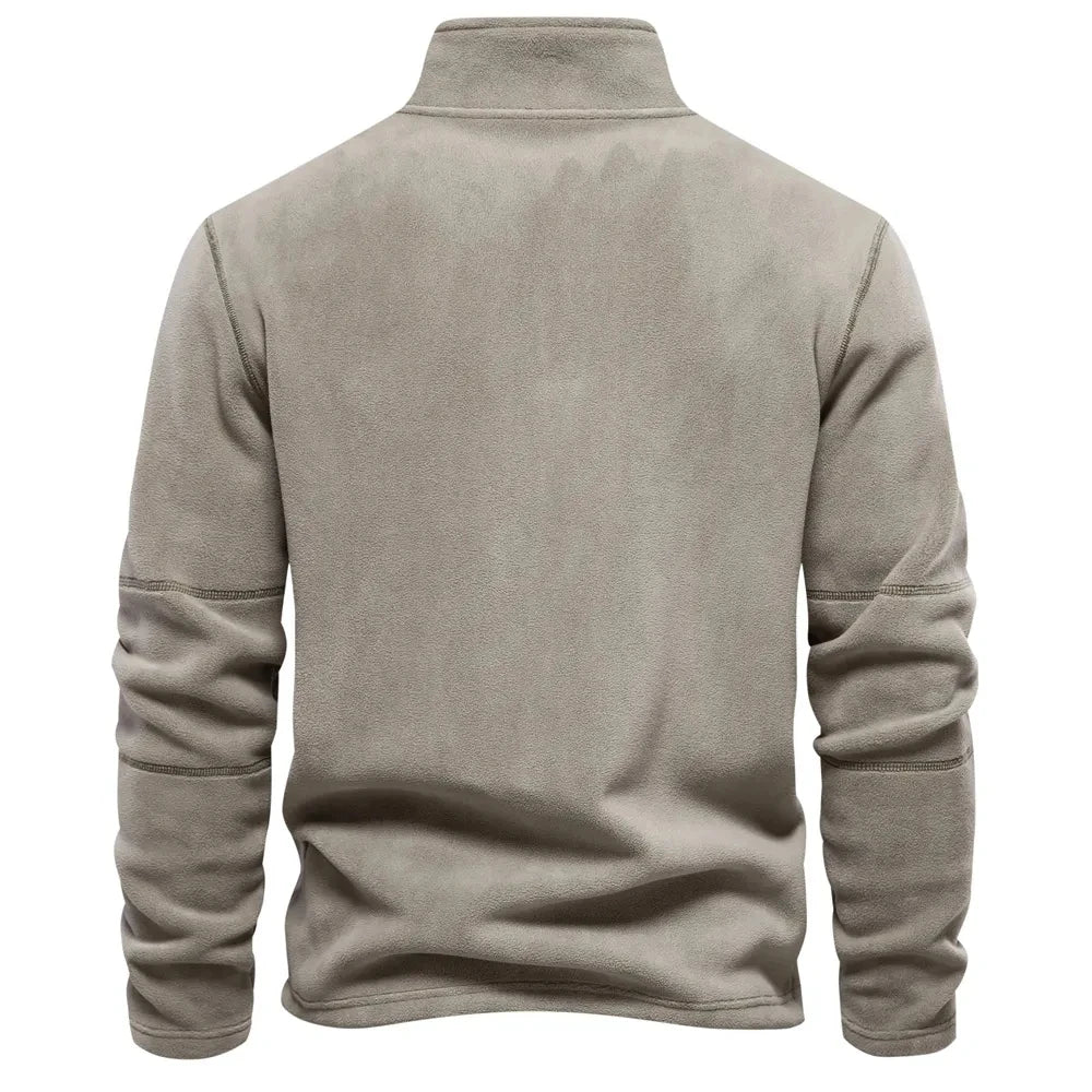 Men's sweatshirts jacket stand up collar