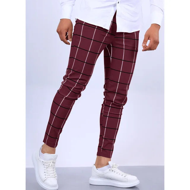 Men's checkered pants