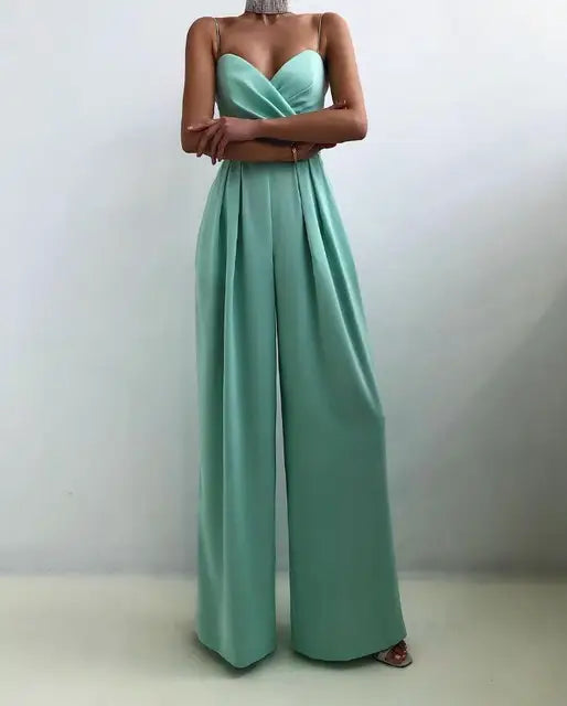 Women's elegant sleeveless jumpsuit