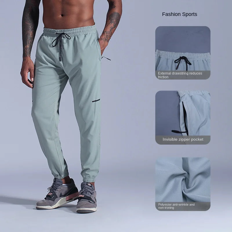 Men’s Jogger Trousers - Athletic Fit - Elastic Waist & Cuffs - Breathable Casual Wear