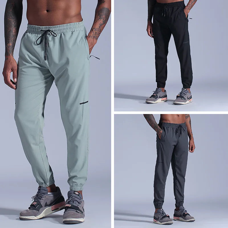 Men’s Jogger Trousers - Athletic Fit - Elastic Waist & Cuffs - Breathable Casual Wear