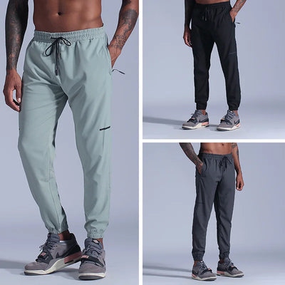 Men’s Jogger Trousers - Athletic Fit - Elastic Waist & Cuffs - Breathable Casual Wear
