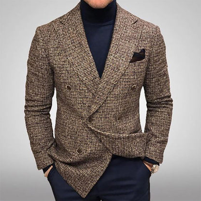 Men’s Blazer  – Tailored Fit – Double Breasted – Peak Lapel Formal Wear