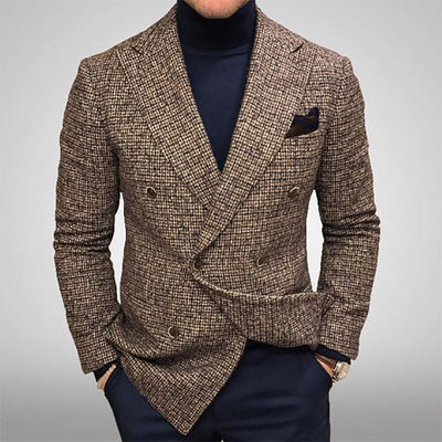 Men’s Blazer  – Tailored Fit – Double Breasted – Peak Lapel Formal Wear