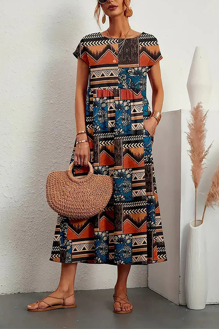 Women's Summer Elegant Printed Dress