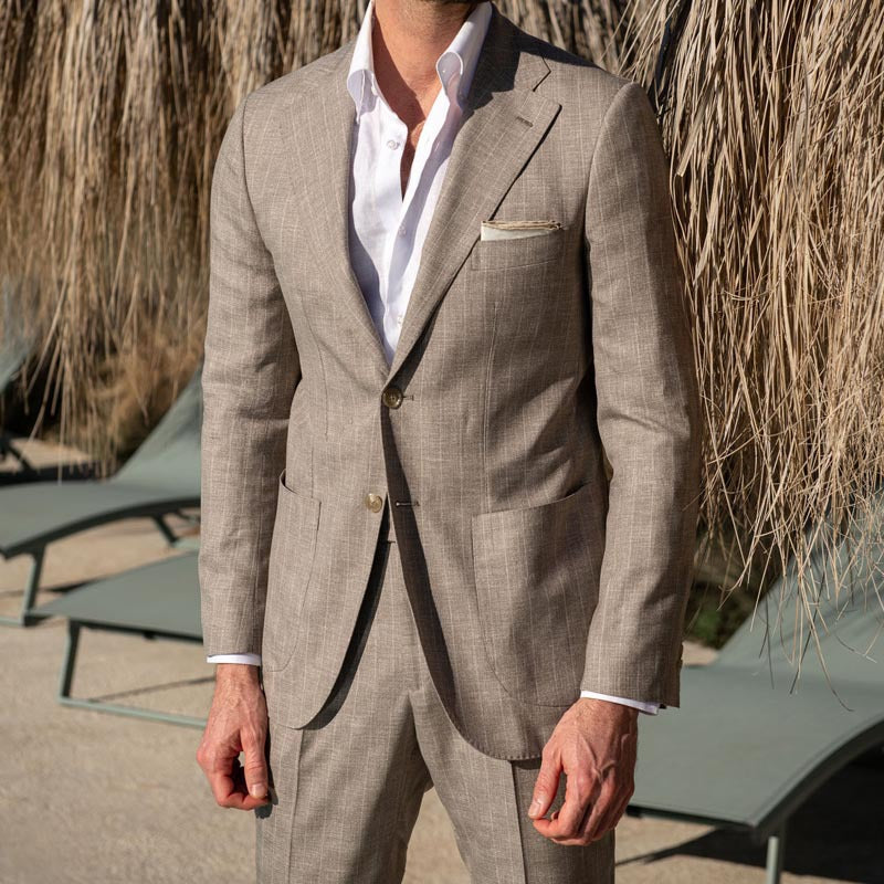 Men’s Blazer – Slim Fit – Single Breasted – Notch Lapel – Breathable Fabric – Business Casual