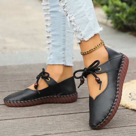 Women’s Orthopedic Shoes – Soft Cushioned Sole – Round Toe – Lace-Up Comfort Fit
