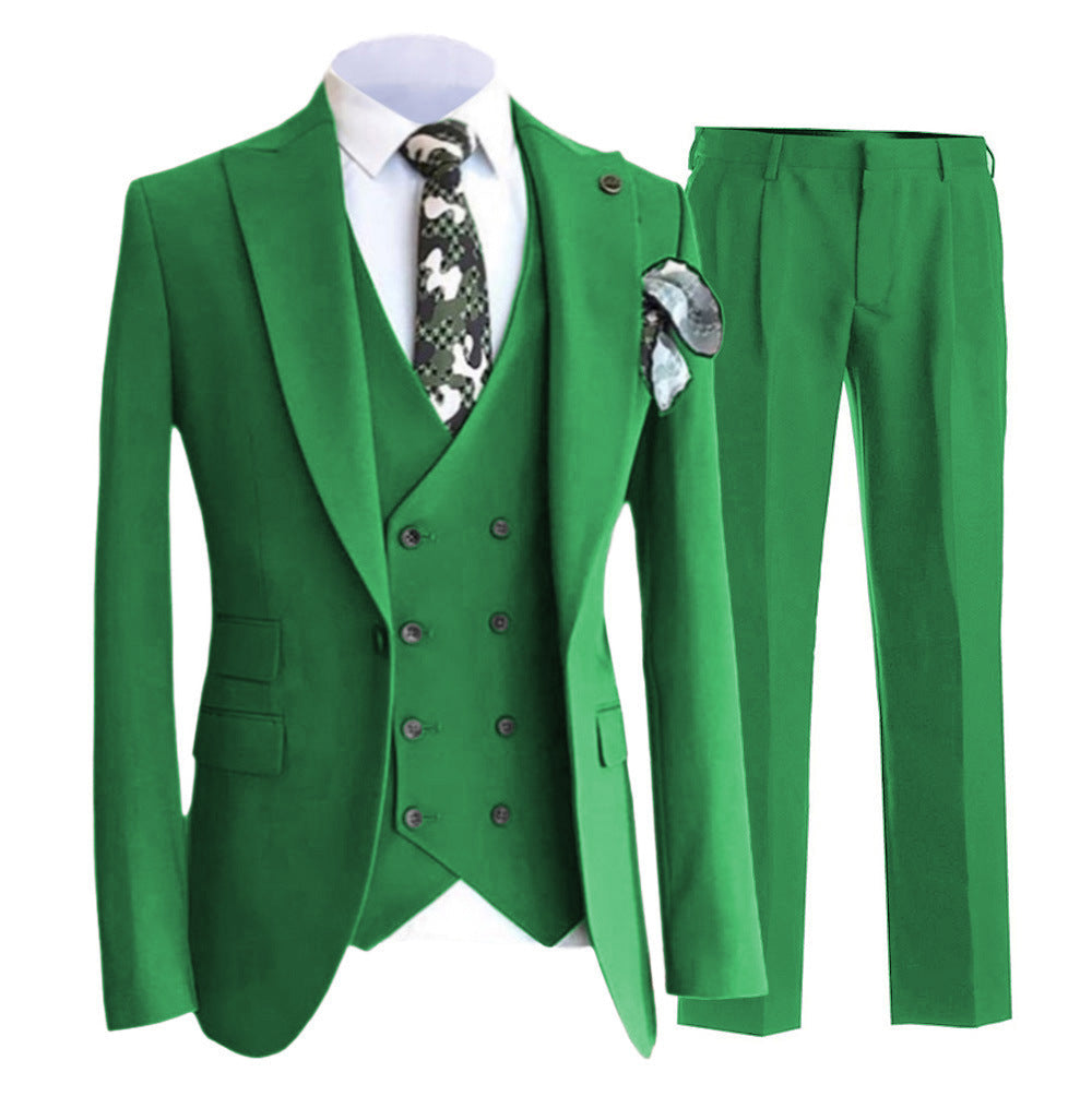Men’s Formal Waistcoat – Slim Fit – Double-Breasted – Peaked Lapel – Suit Set