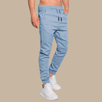Men’s Jogger Pants – Slim Fit – Soft Knit – Drawstring Waist – Elastic Cuffs