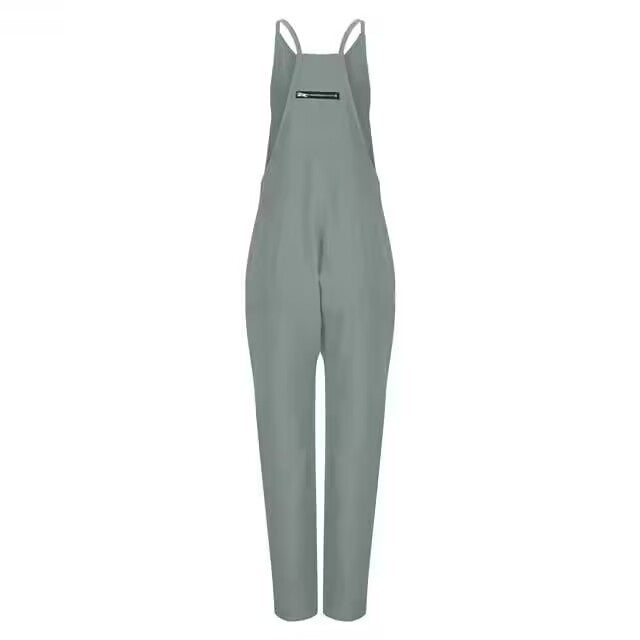 Sleeveless Casual Jumpsuit with Pockets for Women