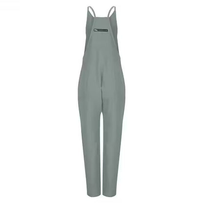 Sleeveless Casual Jumpsuit with Pockets for Women