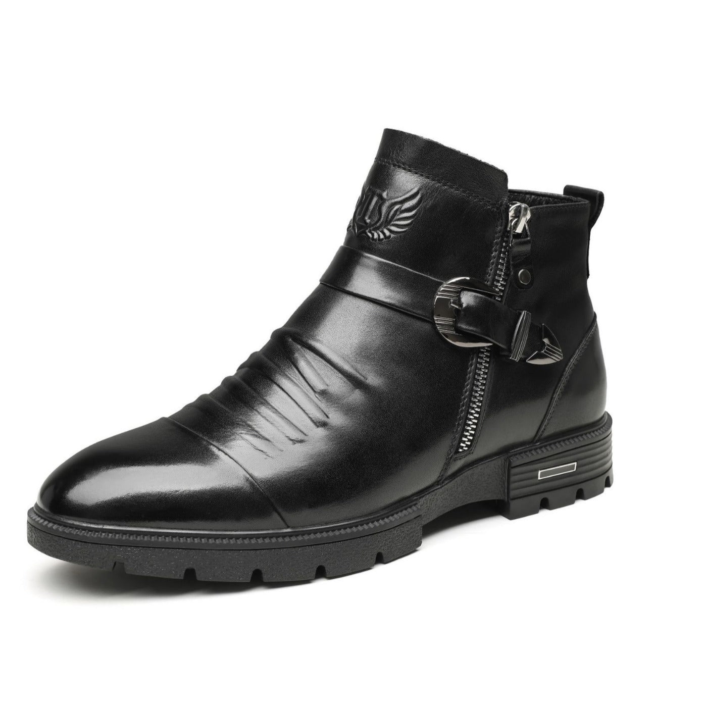 Men's slip-on mid-rise boots