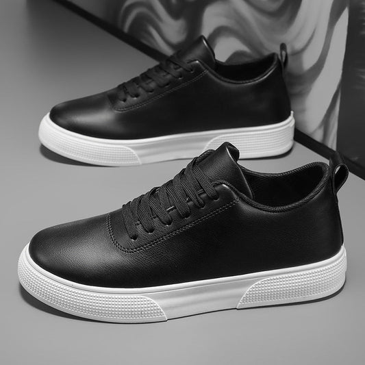 Men’s Slip-On Skate Shoes – Synthetic Leather – Low Top – Rubber Sole – Minimalist Fit