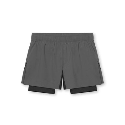 Men’s Athletic Shorts – Dual Layer – Compression Fit – Breathable Stretch Fabric