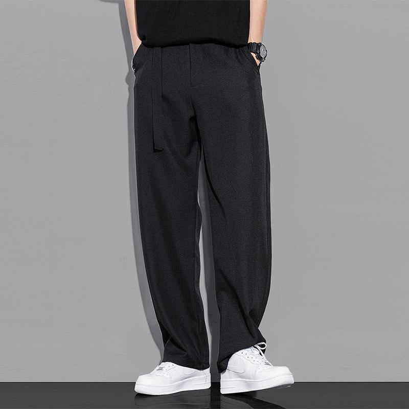 Men’s Trousers – Relaxed Fit – Straight Leg – Lightweight Soft Drape – Full Length