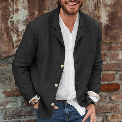 Men’s Blazer – Relaxed Fit – Notch Lapel – Lightweight Casual