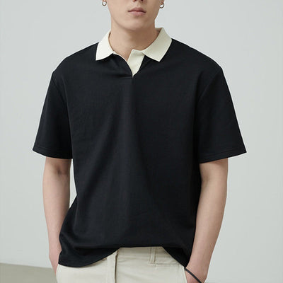 Men’s Polo Shirt – Breathable Fabric – Regular Fit – Short Sleeve – Minimalist Casual Style