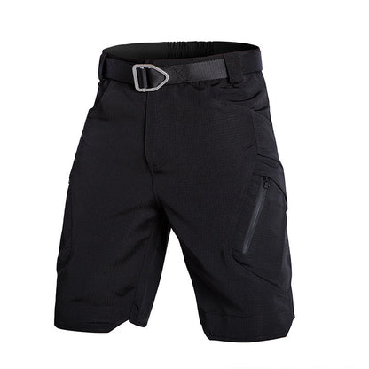 Women’s Cargo Shorts – Relaxed Fit – Knee Length – Zip Pockets – Breathable Blend