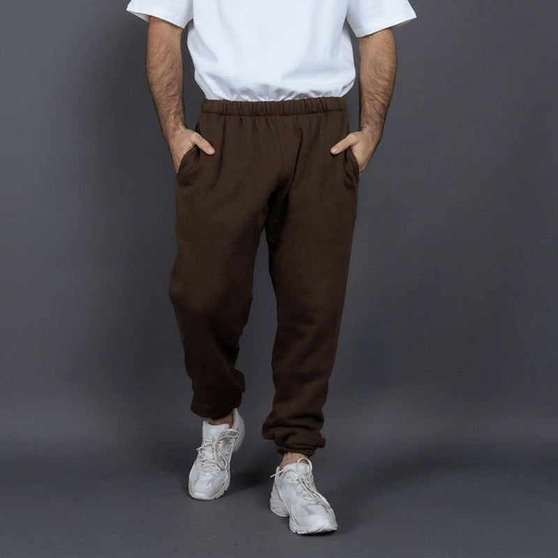 Men’s Sweatpants – Relaxed Fit – Elastic Waistband – Cotton – Side Pockets – Full Length