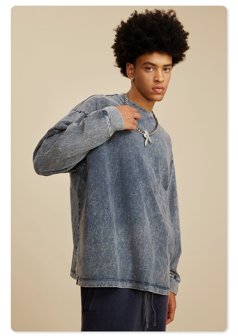 Men’s Crewneck Sweater – Soft Knit Cotton – Relaxed Fit – Long Sleeve
