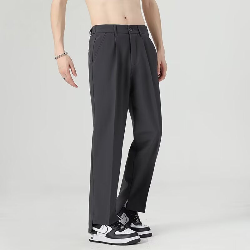 Men’s Harem Pants – Tapered Fit – Soft Drapey Fabric – Pleated Front – Ankle Length