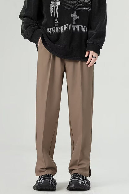 Men’s Harem Trousers – Relaxed Tapered Fit – Lightweight Draped Fabric – Ankle Length