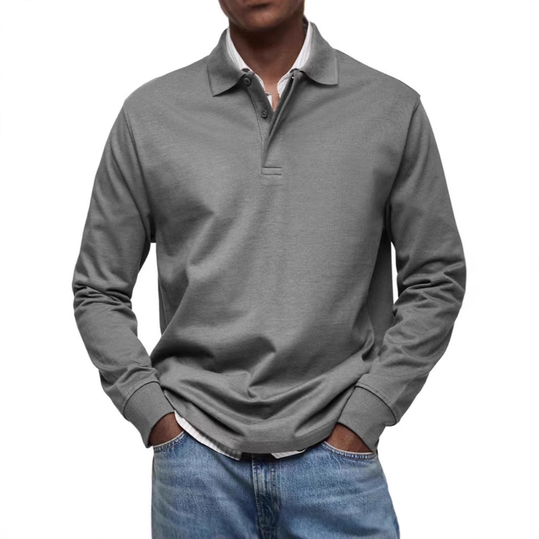 Men’s Button-Down Shirt – Relaxed Fit – Long Sleeve – Natural Fibers – Casual Wear